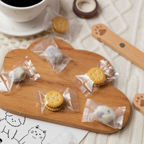 Thickened high transparent frosted plastic bag button biscuit bag milk date Christmas candy bag baking packaging mini bag