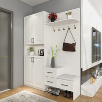 Entrance to the family The small family Type of shoes cabinet Hood Cabinet Minimalist Modern Multifunction Door Hall Cabinet Partition Cabinet Dressing Mirror Composition