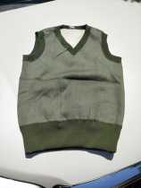 Old goods 87 grass green old velvet vest pullover velvet vest close-fitting vest warm heart