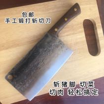 Longquan manual forging cutting slicing knife cutting bone slicing dual-use knife German stainless steel plus forging household kitchen knife