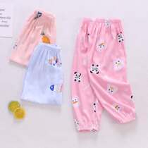 Girls  anti-mosquito pants thin childrens loose summer bloomers 2019 new female baby casual childrens pants