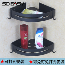 Bathroom kitchen rack toilet corner rack wall hanging shelf toilet toilet storage rack hanging rack no hole