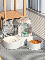 Cat Bowl double bowl automatic water dispenser feeder cat water bowl dog rice basin dog bowl drinking water pet cat supplies