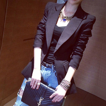 2021 autumn new small blazer female shrug casual Korean slim waist mid-length professional suit