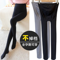 Pregnant women underpants and underpocking socks stockings shiny legs artifact spring autumn and winter wearing winter velvet and thickened panty socks