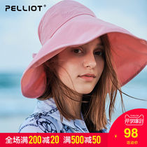 Burhy and outdoor sunscreen female spring summer fashion shading large eaves hat anti-UV travel hiking beach cap