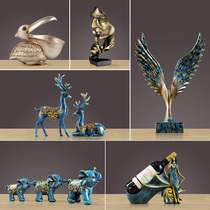 European living room TV cabinet wine cabinet ornaments home decorations creative porch desktop craft decoration wedding gift