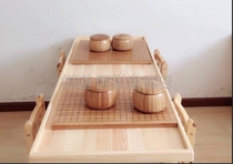 Go table and chairs Combined solid wood chessboard table and chairs National table chess training class Teaching chess furniture class table and chairs