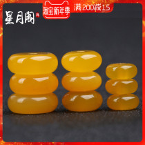 Yellow agate beads abacus beads beads beads abacus beads gasket beads diy accessories star and moon accessories