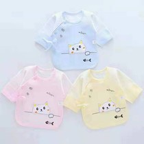 Newborn monk clothes pure cotton autumn clothes newborn baby half back clothes summer thin section baby one-piece top clothes spring and autumn
