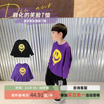 Bobo Pig Boy Clothing Boy 2021 New Autumn Dress Round Collar Printed T-shirt CUHK Tong Loose Long Sleeve Child Blouse