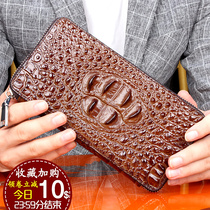 2022 new avocado leather wallet male business genuine leather handbag long style zipper business youth large capacity hand holding bag