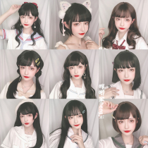 Humming wig female long hair lolita natural realistic Net Red Girl jk face cute lo fake hair top student