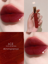 3CE CLOUD LIP GLAZE IMMANENCE MACARON RED NEEDFUL MATTE VELVET MATTE LIPSTICK