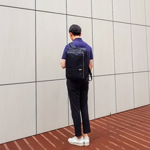 DZ8*09001 ultra-light PU stitching travel bag leisure bag Korean version fashion bag backpack 14 inch computer bag