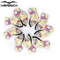 Golf club iron rods cover 2 faces different pattern men and women suitable for 9PCS set of new