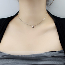 Lucky Lucky Bean Letter Necklace female temperament in Simple Cold Wind Short Snake Bone Chain Neck Chain