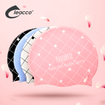 Korean swimming cap female long hair fashion cute professional adult plus size female hot spring swimming cap