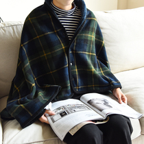 Good product autumn and winter warm Japanese shawl blanket Home sofa office blanket Star blanket with the same blanket sleeping blanket at a loss