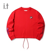 it :CHOCOOLATE womens sweater autumn trend cartoon black cat print 3861XDD