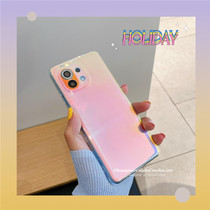 Advanced colorful laser Huawei mate40pro mobile phone case mate30 transparent soft shell glory 30 illusion color 9x8x Net red mate40ins wind 30s trendy women