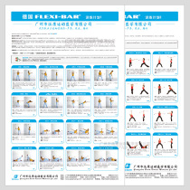 Germany FLEXI-BAR Netherlands XCO Sai Le SCP Explosion-proof yoga ball training wall chart guide