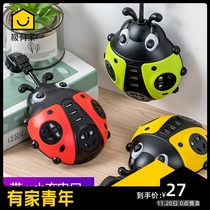Insect cartoon row plug with usb cute patch board student dormitory creative multi-functional personality household electrical socket