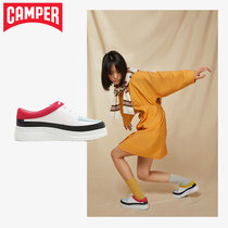 Camper watch step womens shoes Twins fashion stitching contrast color trend platform shoes Versatile sneakers contrast color plate shoes