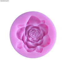 Blooming mold rose flower silicone mold mold complementary food cake flower type baking DIY turning sugar rice ball