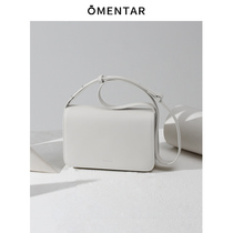 OMENTAR original niche design tofu bag Women summer 2021 New Wild leather shoulder crossbody bag