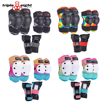 Old A Wheel Skating American 888 Children Professional Care Wheel Skating Skateboard Ski Riding kneecap protective elbow armguard helmet