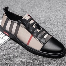 Mens shoes board shoes mens spring 2019 summer breathable new shoes thin mens casual leather shoes mens Korean trendy shoes