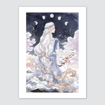 (The bottom price is missed) The new cutting-edge national tide artist Cheng Hui (Absurd 6 Mountain God and Asuka) limited edition prints