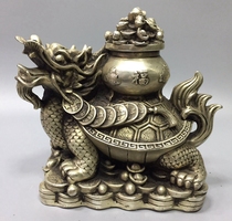 New White Copper Dragon tortoise ornaments cornucopia copper dragon head turtle help business home office crafts display