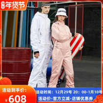 2021 Snow-slitting suit for women and men with single-board double-plate waterproof outdoor winter skiing equipment warm skiing