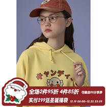 square houlest cotton Joker new coat early spring thin velvet sweater female hooded loose Korean version