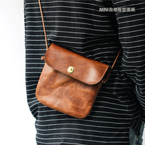 Handmade leather bag drawings BXK-160 Small Yao bag American retro leisure bag version 4mm cut distance DIY drawings