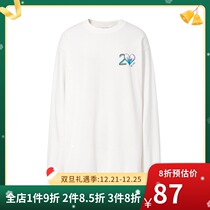 Eveli 2021 new round neck long sleeve loose Korean version of sweater women casual white coat womens 1BA903331