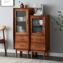 Solid wood side cabinet wine cabinet one simple modern locker kitchen cabinet multi-function storage cabinet side cabinet