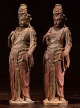 Orgrima Seiko Royal Ontario Jin Dai official made a big position to Bodhisattva bronze like agate powder statue