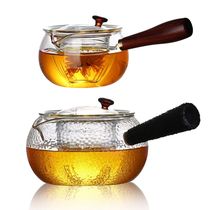 Glass teapot side to the pot-resistant Japanese citrus teapot cooker wooden teapot manual kung fu teapot