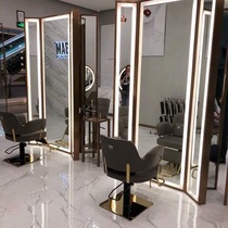 New 3AM Net red shop mirror barber shop hair salon special mirror table beauty makeup vertical full-length mirror