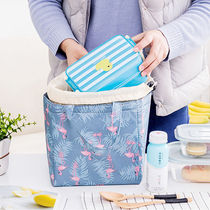 Thickened lunch box bag aluminum foil insulation bag canvas with meal lunch bag warm and cold work tote bag