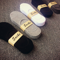 Mens pure cotton deodorant boat socks Summer thin gas Breathable Pure Black White Tide Light Mouth Low Bunch of Hygroscopic Invisible Socks Socks