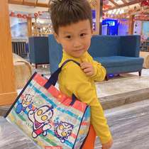 Spot Japan m78 buy Altman children waterproof plastic swimming bag beach bag wash bag New Light Blue
