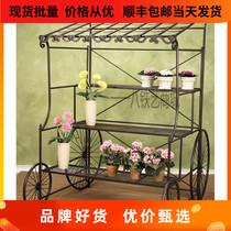 European Wrought iron outdoor flower stand Large float display Floor-to-ceiling flower stand multi-layer float display Wedding photography props