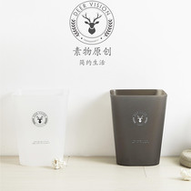 Lu Xiansen original no lid large living room trash can European kitchen household bathroom bedroom garbage can