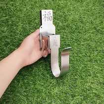 Shelf Carpenter Electric wrench multifunctional adhesive hook removable pure white stainless steel material