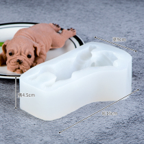 3D Net red shagi dog silicone cake mold chocolate puppy pet dirty dog mousse ice cream mold