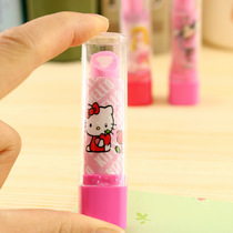 Lipstick eraser Childrens eraser cartoon eraser creative day Korean stationery school supplies Primary school students prize gifts